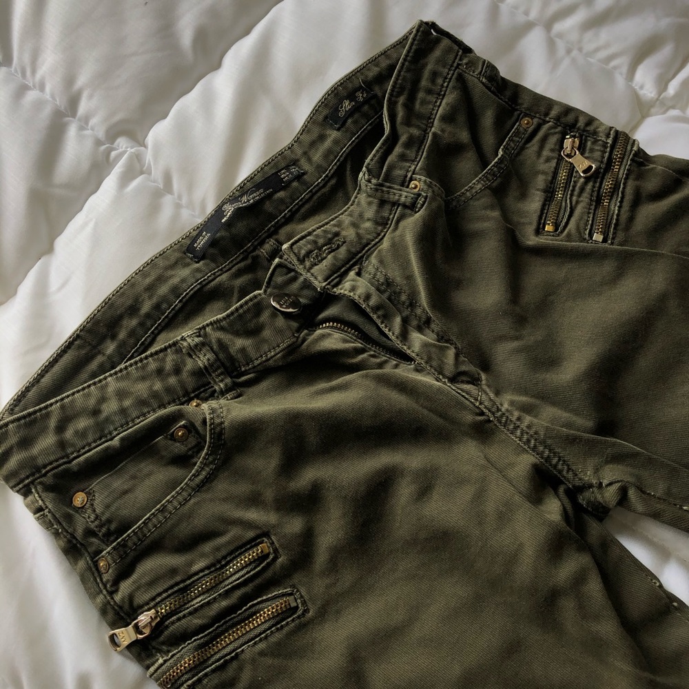 Olive Green Jeans